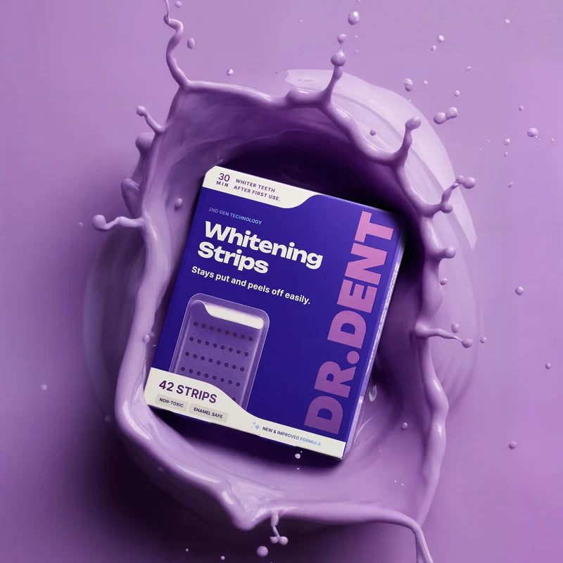 DR.DENT Strisce Sbiancanti per Denti – Denti Più Bianchi Senza Sensibilità (42 Pezzi) - Swaft shop
