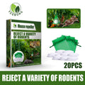 Repellente Naturale per Topi e Roditori – 20 Pezzi | Protezione Efficace per Giardino e Casa