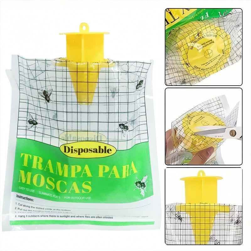 Sacchetto Trappola per Mosche - Cattura 20.000 Mosche - Soluzione Efficace e Igiene Garantita